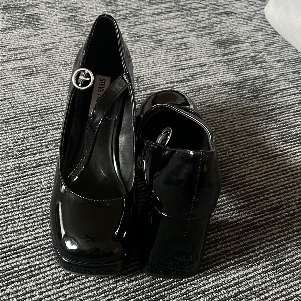 Steve Madden Black Platform Heels